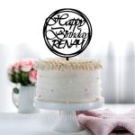 Personalised Name in Circle Birthday Cake Topper