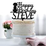 Personalised Name with Dog Birthday Cake Topper