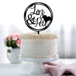 Personlalised Names in Circle Cake Topper