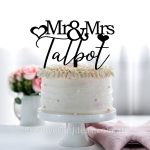 Mr & Mrs with Hearts