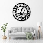 Personalised Family Name with Couple names in Alphabet