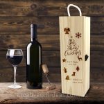 Personalised Merry Christmas Wine Box