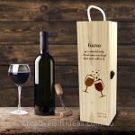 Personalised WIne Glasses Wine Box