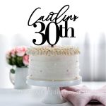 Personalised Name and Age Cake Topper