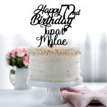 Personalised Full Name With Age Cake Topper