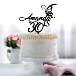 Happy 30th with Name and Butterfly
