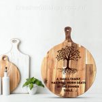 Personalised Chopping Board - Dinner Table Family Tree