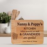 Personalised Nanny's Kitchen Chopping Board