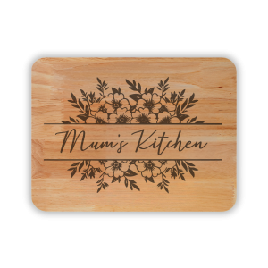Mum’s Kitchen wooden engraved chopping board